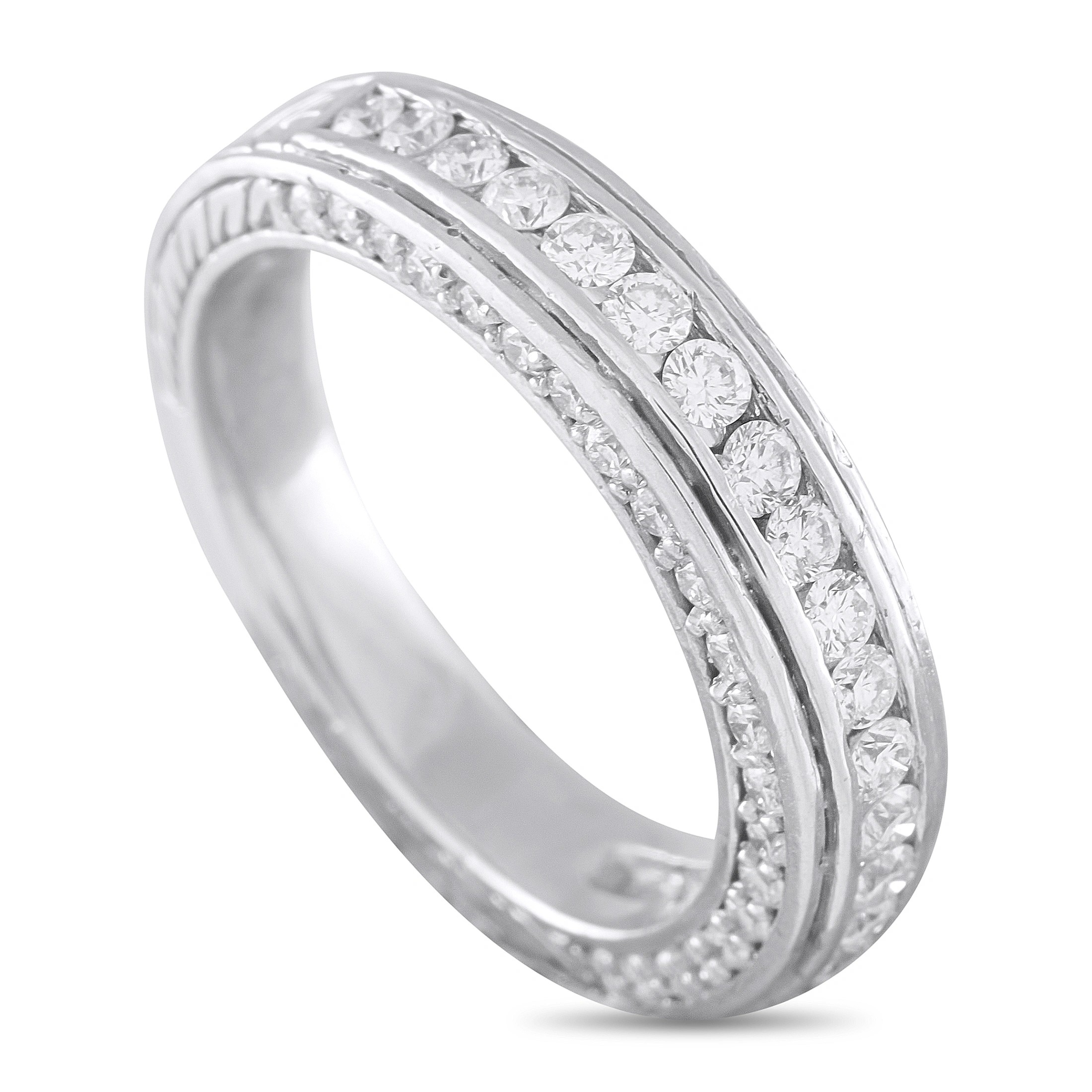 Platinum 0.90ct Diamond Eternity Band