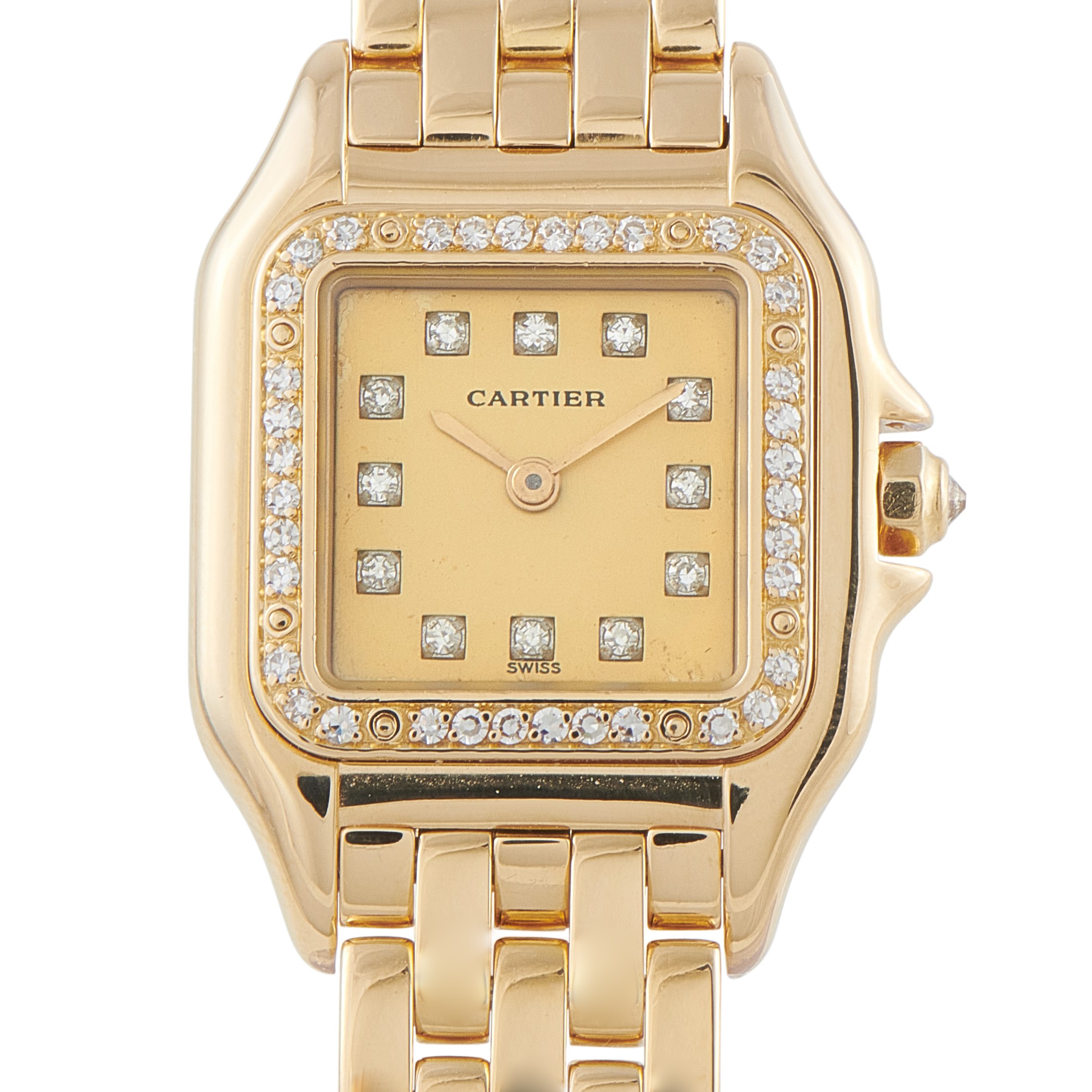 Cartier Panthre Diamond and 18K Yellow Gold Watch 8057915