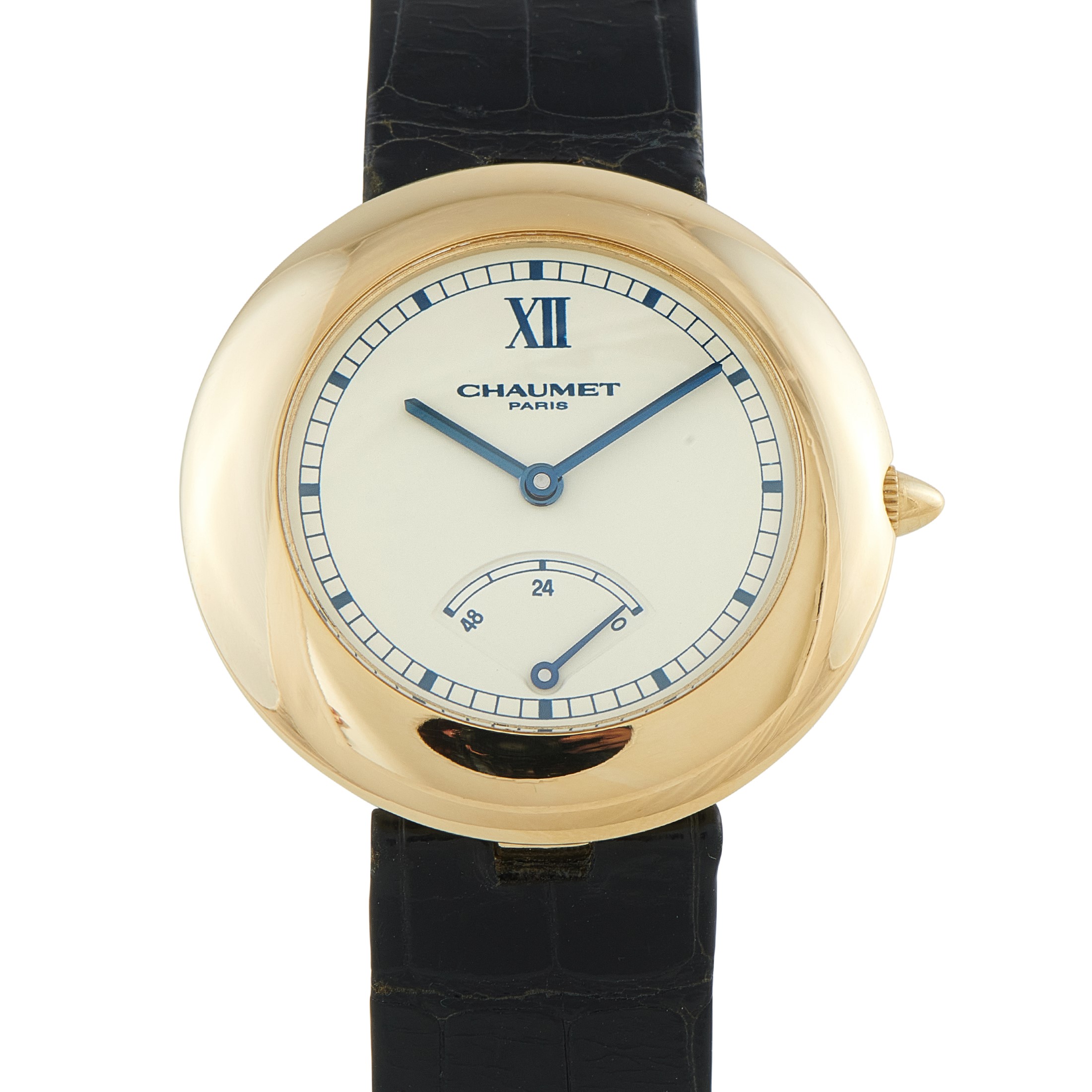 Chaumet Power Reserve Pebble Yellow Gold Watch 12A